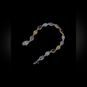 14K Multi-Gem Bracelet